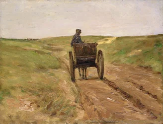 Cart in Katwijk, 1889